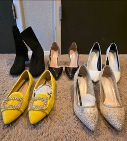 Women's Heels and Flats Bundle – 4 Pairs