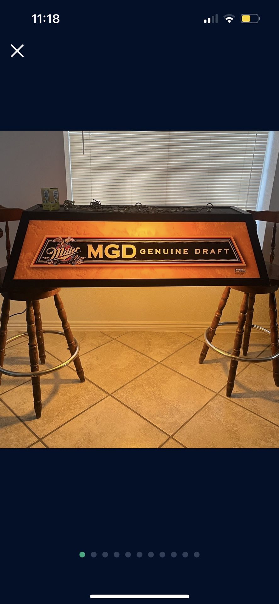 MGD LIGHT BEER SIGN
