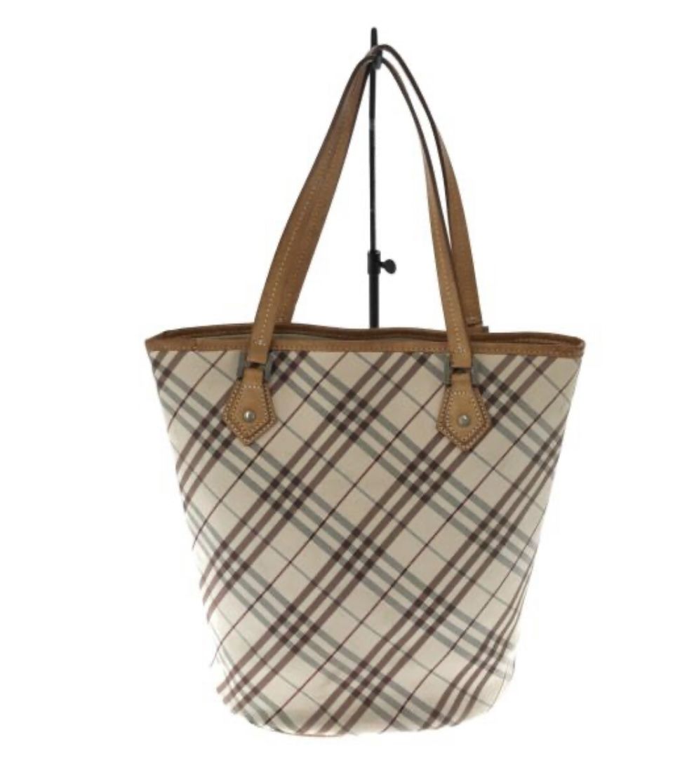 💯 Authentic BURBERRY BLUE LABEL(JAPAN)Bucket handbag tote bag Nova check ladies
