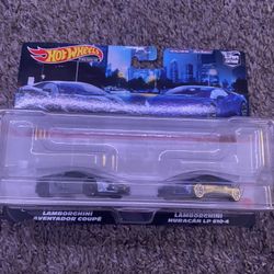 Hot Wheels Premium Lamborghini Huracan & Lamborghini Aventador 2 Pack