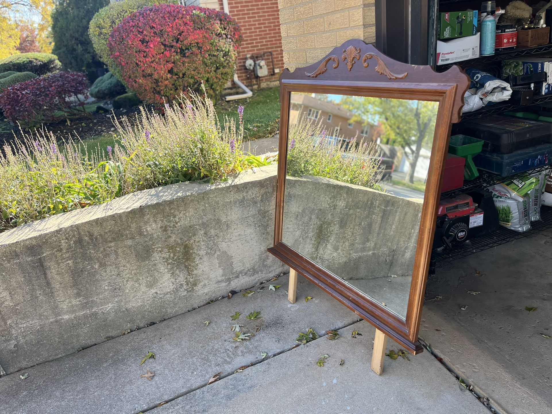 Mirror Can Be Attached To A Dresser If Wanted 