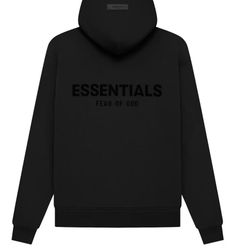 ESSENTIALS HOODIE SS22 Black 