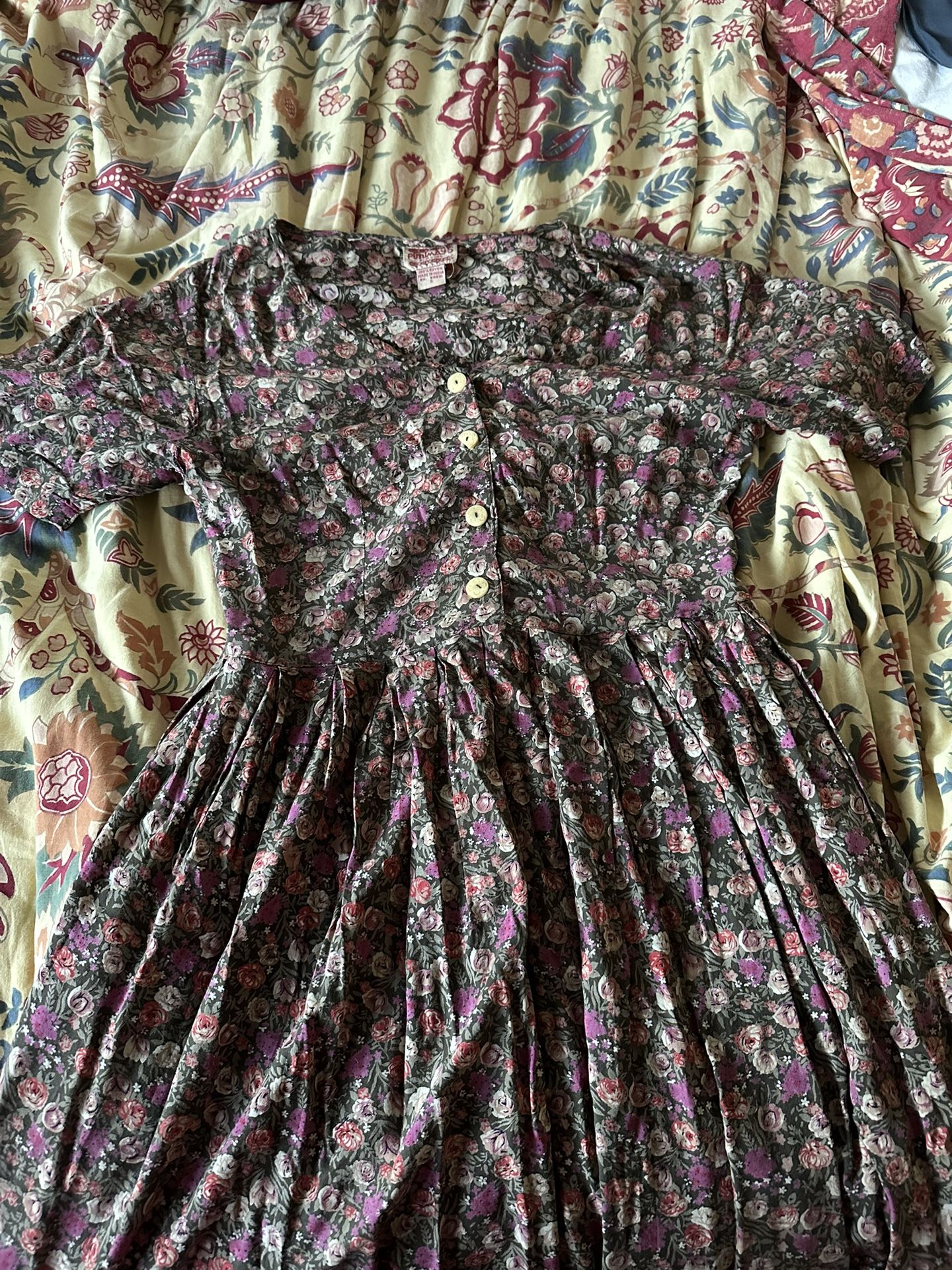 Vintage Floral Putumayo Of New York Floral Dress Size Small