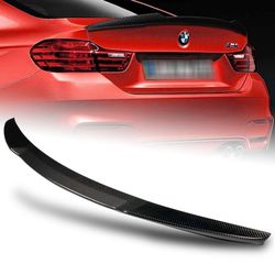 For 2015-2020 BMW F82 M4 Performance Real Carbon Fiber Rear Trunk Spoiler Wing -(2-SPC-6115-CF