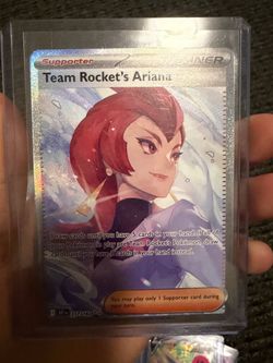 Team Rockets Ariana Pokemon Card SIR