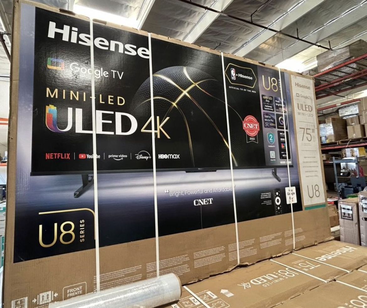 75” Inch Hisense Smart 4K Mini ULED 4K