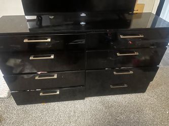 black dresser