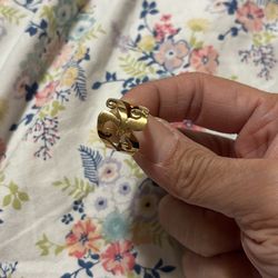 14kt "K" Initial Ring