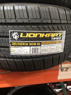 Brand New Tires (1) Lionhart Ramani A/S (P285/35R18) (Single) ($109)