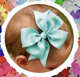 💜💚❤️New! 40 Matching - 20 Pair Baby Girl Cheer Dance Gymnastics Big Kid Hair Bows Piggy Tail Ribbons Clips 3in