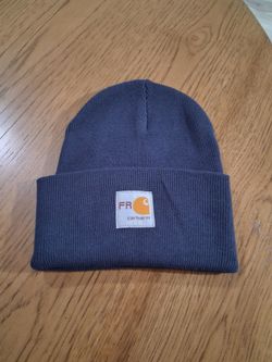 Carhartt FR (Flame-Resistant) Knit Watch Beanie in dark Navy Blue.