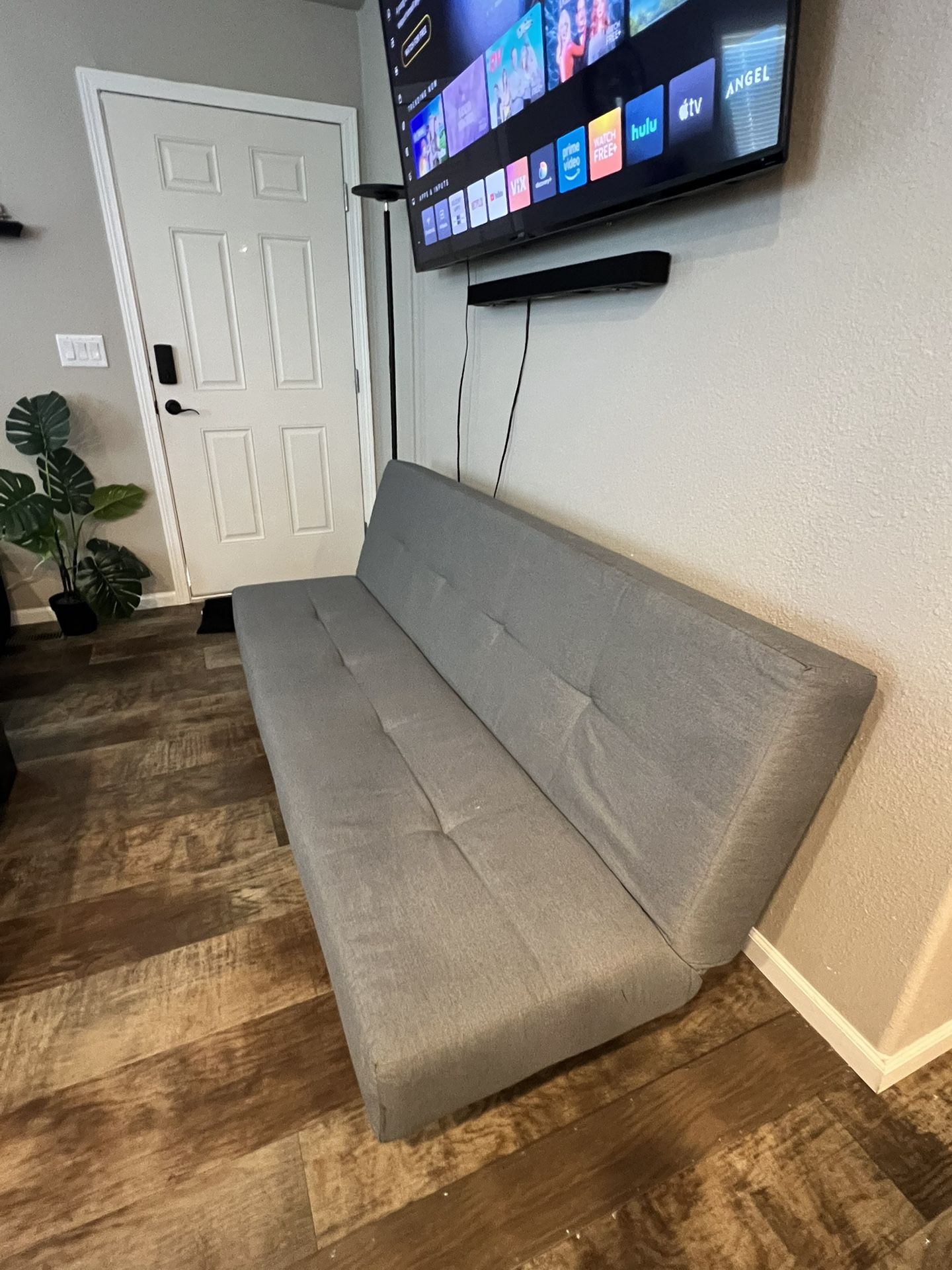Grey Futon Couch Bed
