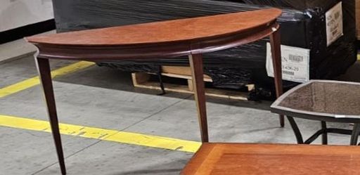half-moon console table