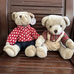 Vintage Collectible Teddy Choir Plush Bears 13” (see description)