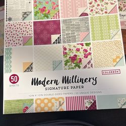 Modern Millinery 12 X 12 Paper Pad