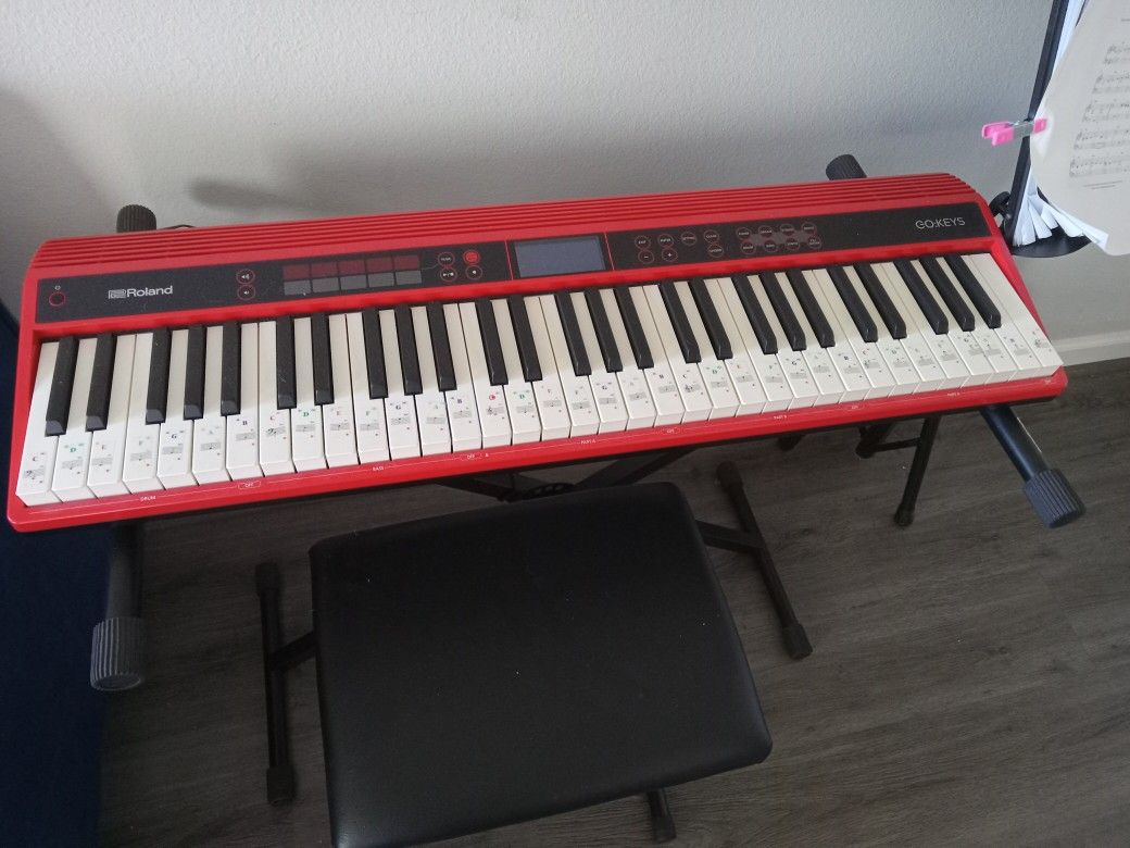 FINAL REDUCTION: Roland Go KEYS Keyboard  With Stand And Bench