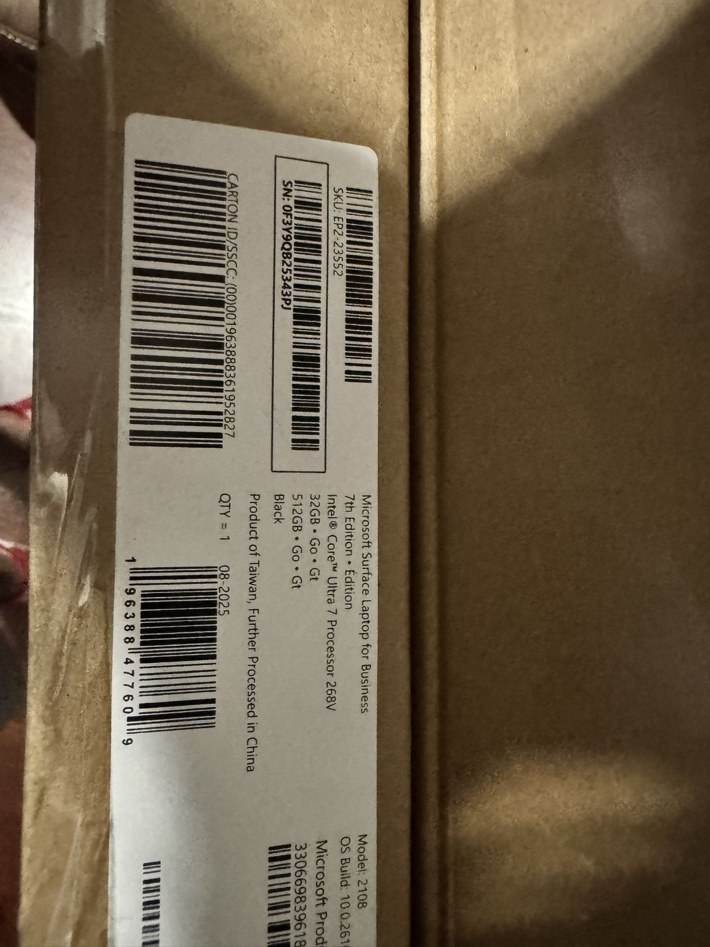 New In Box. Unopened Microsoft Surface Laptop 7