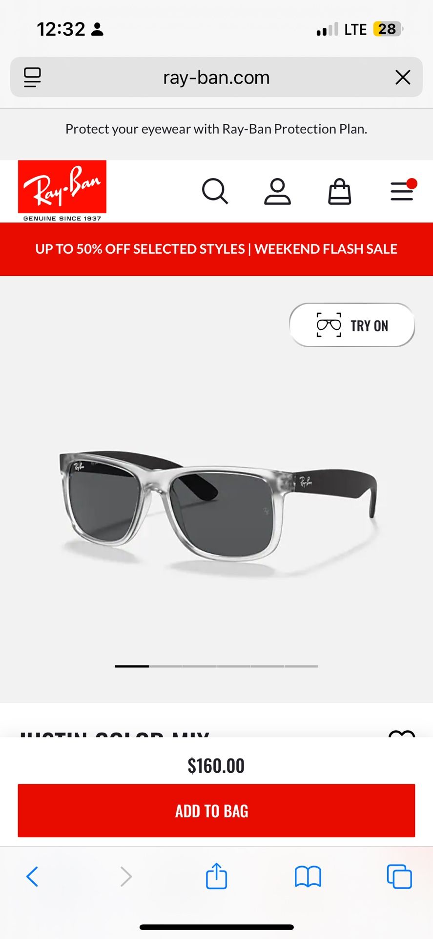 Men’s Ray-Ban sunglasses