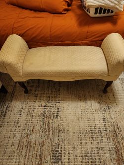 Vanity chair biege color