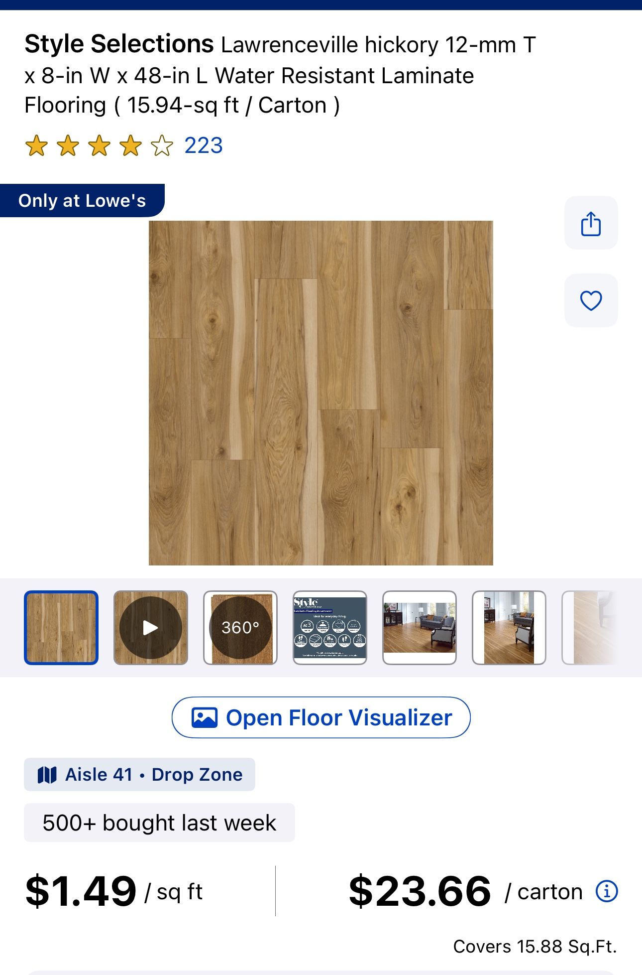 Laminate flooring - 430 Sqft