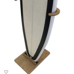 COR Surf Bamboo Surfboard Stand Premium Standing Rack to Display Your Board