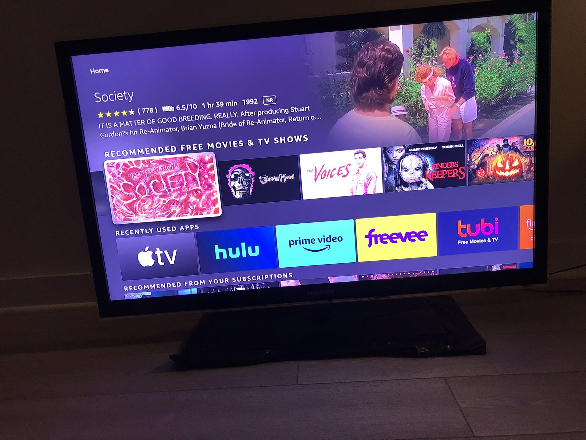 Samsung 55 Inch Tv & Fire Stick