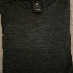 Member’s Mark Tech Crew Long Sleeve Black Shirt Men’s Medium