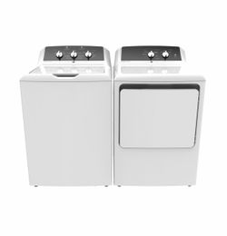 Ge Commercial top load washer and gas dryer