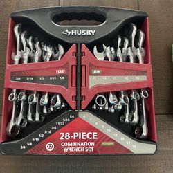 Husky 28 Piece Combination Wrench Set 