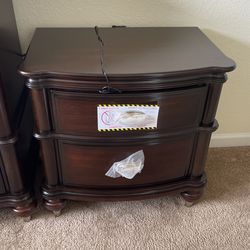 Led Light And USB Connection Night Stand