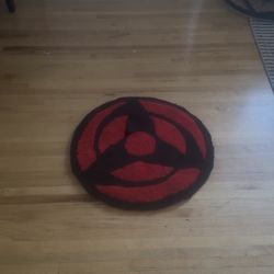 Handmade Kakashi Mangekyō Sharingan Rug 