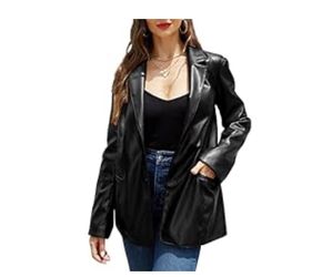Leather Blazer 