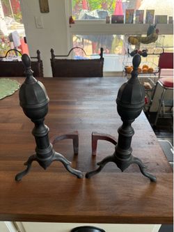 Vintage pair of Andirons