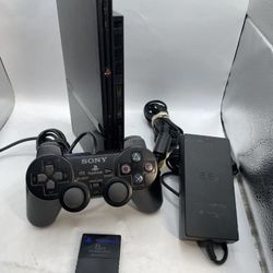PlayStation 2 PS2 Slim Console SCPH-77001 W/ Controller & Memory Card Tested