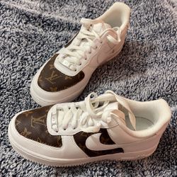 Customized Lv Nike Air Force 1 Size 7.5