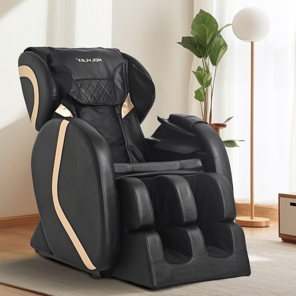 Zero Gravity Massage Chair Recliner, Full Body Massage with Foot Rollers  and Heat Therapy Air Pressure System, Remote Control, Massage Chair Recliner