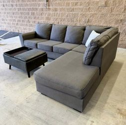 Dark Gray Sectional Couch-FREE DELIVERY 🚚