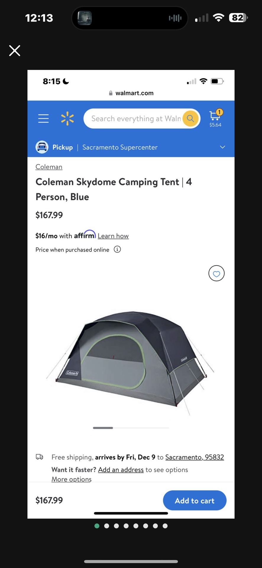 Coleman Skydome Camping Tent 4 Person