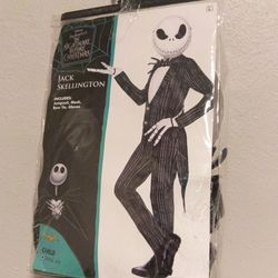 Jack Skellington Child Halloween Costume Small 4-6