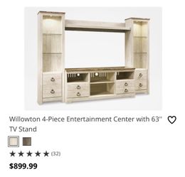 63 Inch entertainment Center