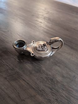 Antique French Cast Bronze Candlestick & Ashtray By F. Barbedienne-19th Century