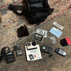 GoPro HERO 4 Silver Edition Action Camera Camcorder with Accessories 