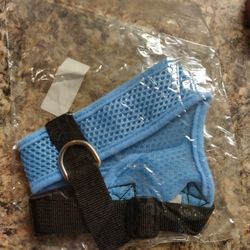 Small Dog Harness. Blue