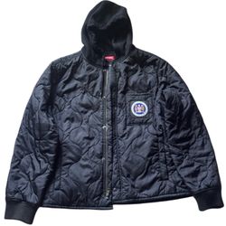 BRAND NEW FW17 SUPREME QUILTED LINER JACKET BLACK