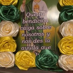 Sanjuditas Tadeo, Plantilla Con Flores Eternas
