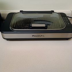 Home Electric Grill Power XL Smokeless Elite Plus Indoor with Tempered Lid