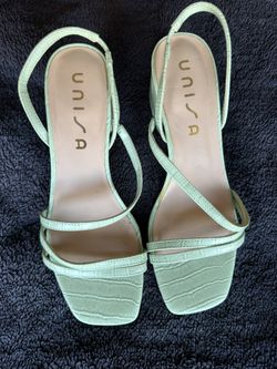 Light Green Block Heel