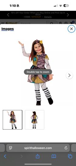 Sally Costume For Toddler Size 3-4t