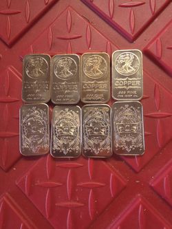 Collectible Coins Copper Bars