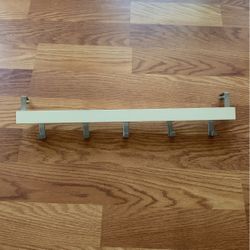 Contemporary Modern Kitchen Door Storage Hanger Hooks Minimalist Houseware Organizer Metal White 